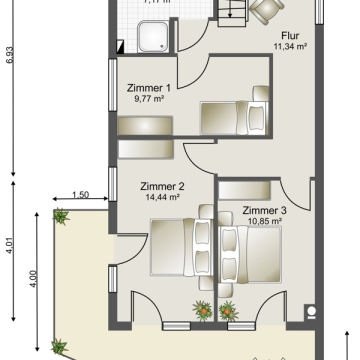 Grundriss 2. Obergeschoss