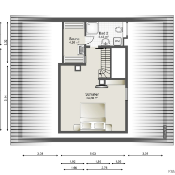 Grundriss Dachgeschoss